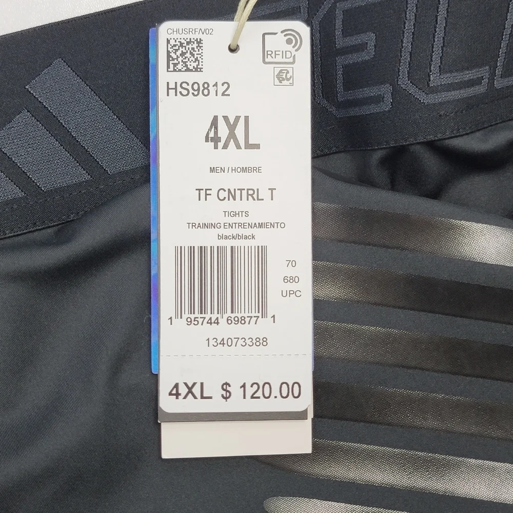adidas Techfit Control Tights Rheon Training Compression Pants Men Sz 4XL HS9812